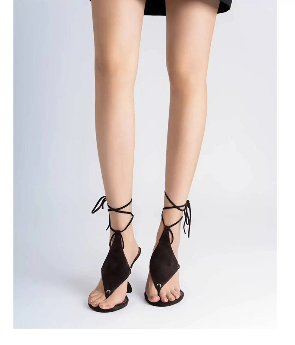 Ankle Strap Wedge High Heels