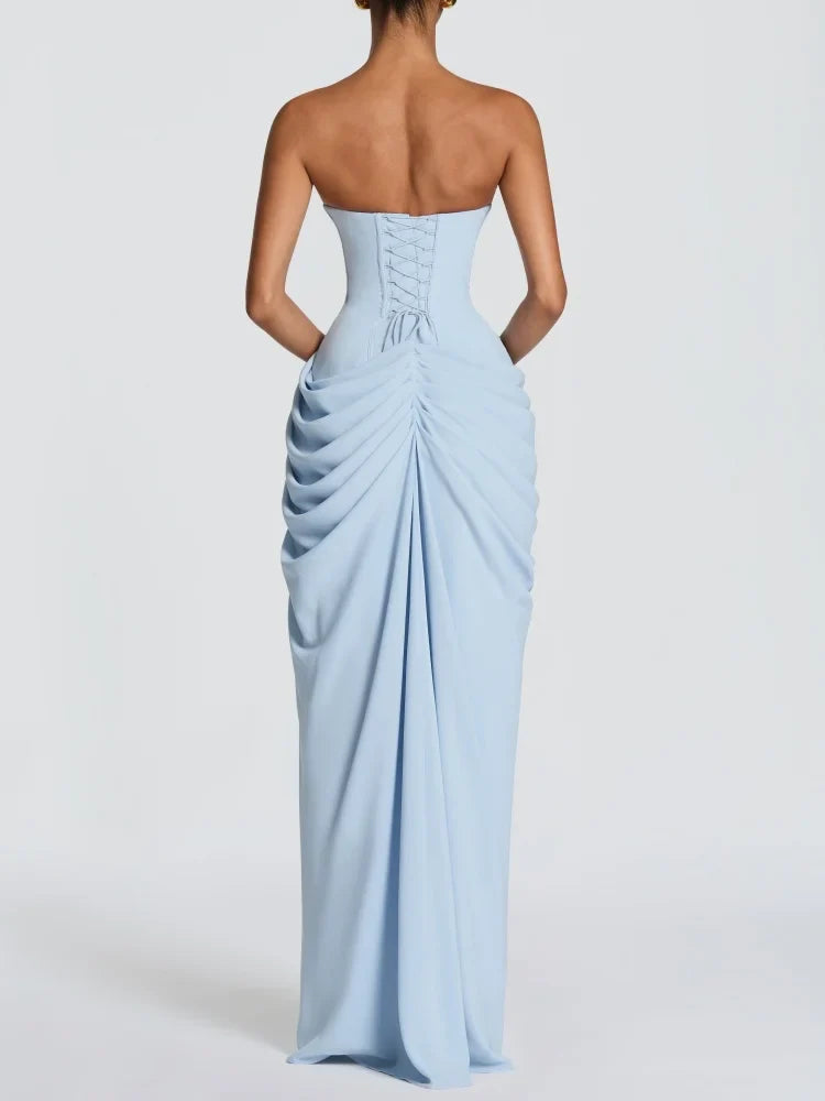 Aisha Ruched Maxi Dress