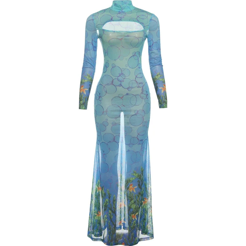 Olivia Fishtail Maxi Dress