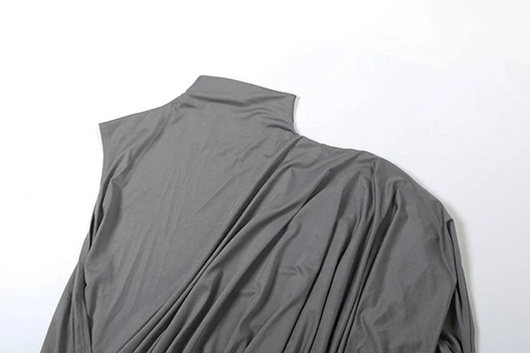 One Shoulder Ruched Skirt Set