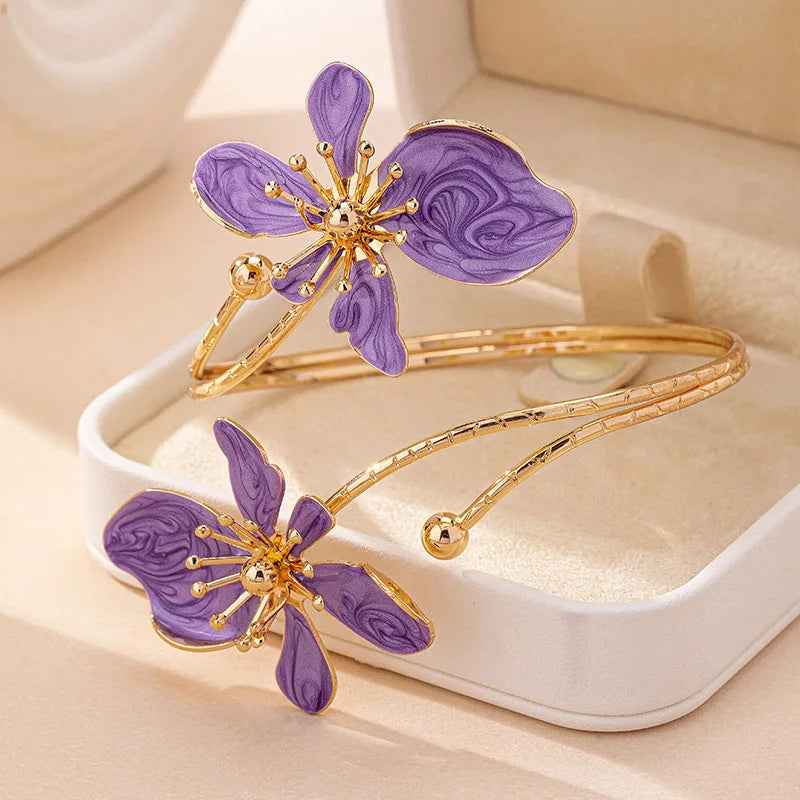 Flower Arm Cuff Bracelet