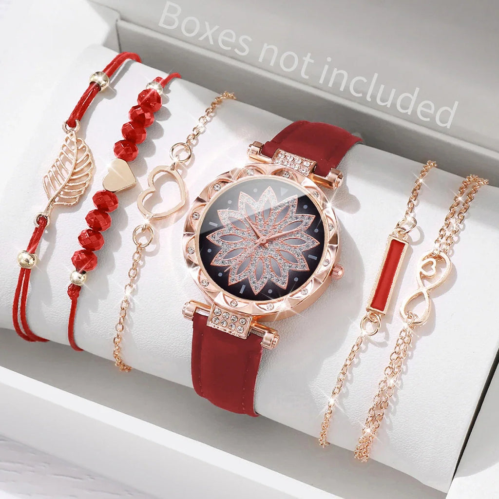 6PCS/Set Watch Bracelet Set（Without Box）