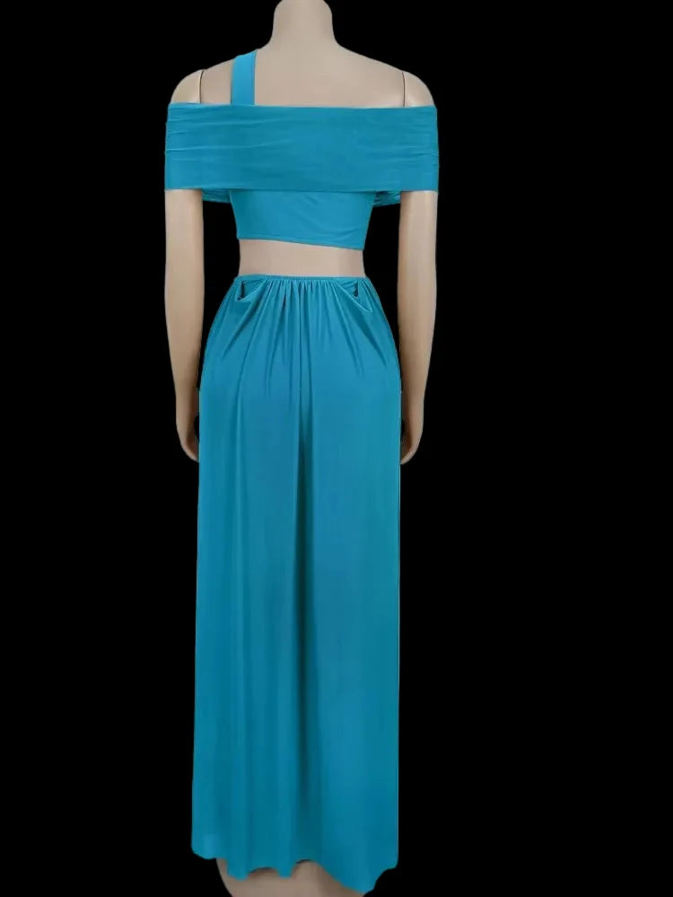Lona Ruched Maxi Dress