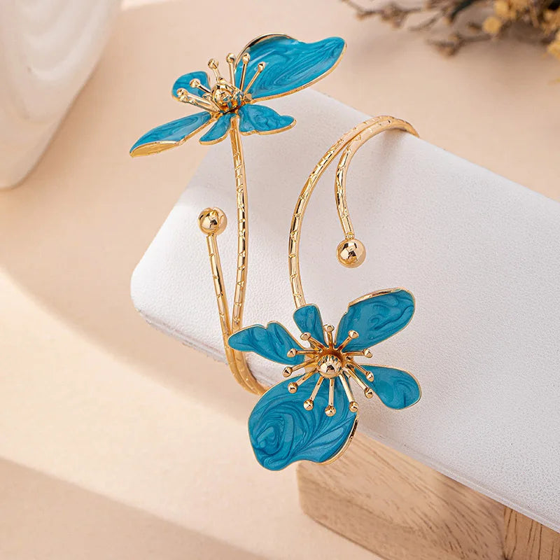 Flower Arm Cuff Bracelet
