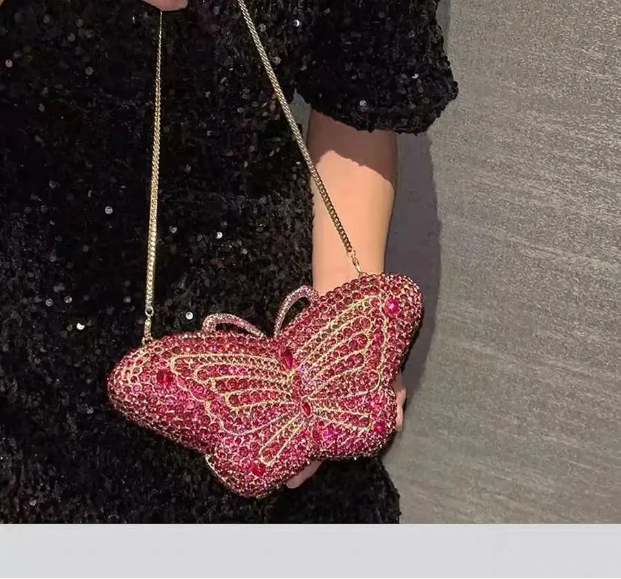 Luxury Butterfly Rhinestone Bag