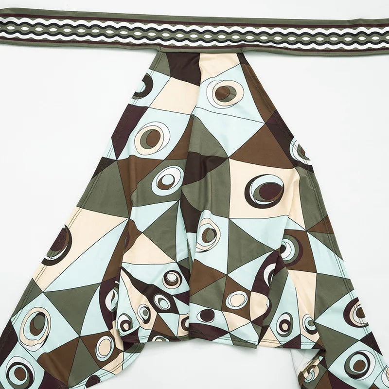 Geometric Print Pants Set