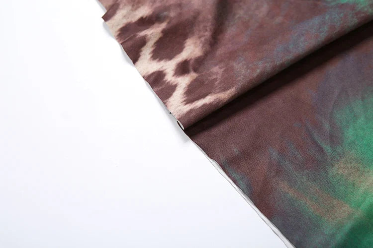 A Tie-Dye Print Maxi Dress