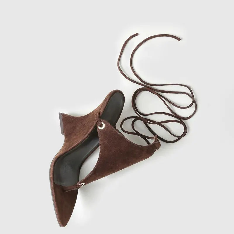 Ankle Strap Wedge High Heels