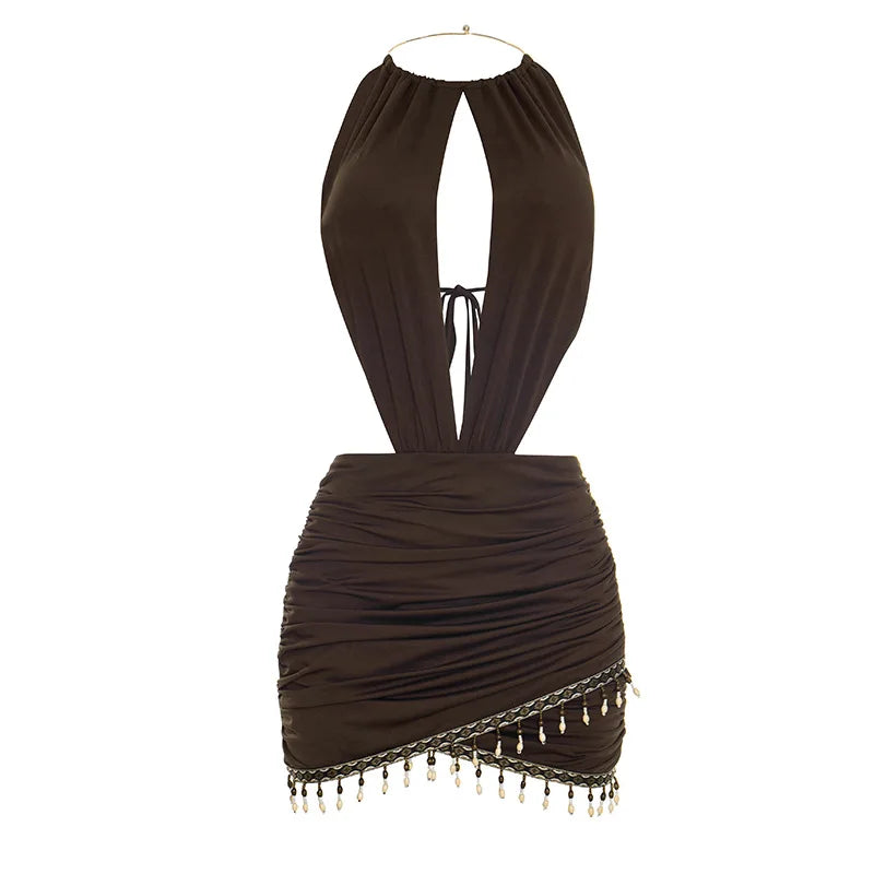 Bohemian Gyal Ruched Dress