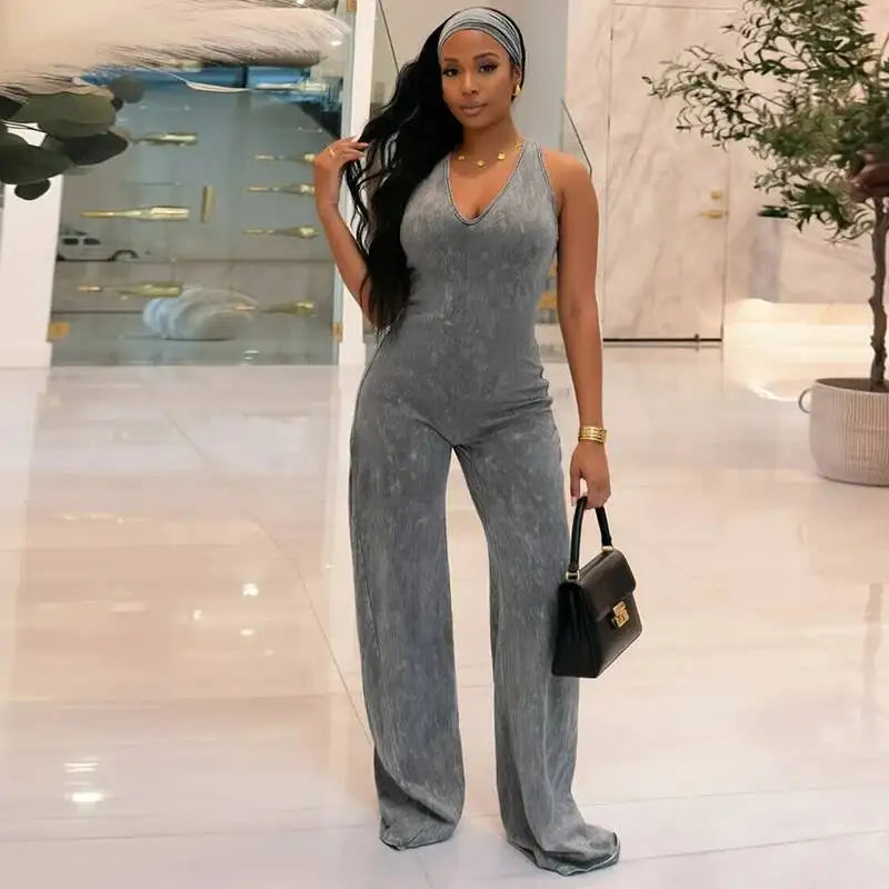Cia Backless Wide Leg Jumpsuit