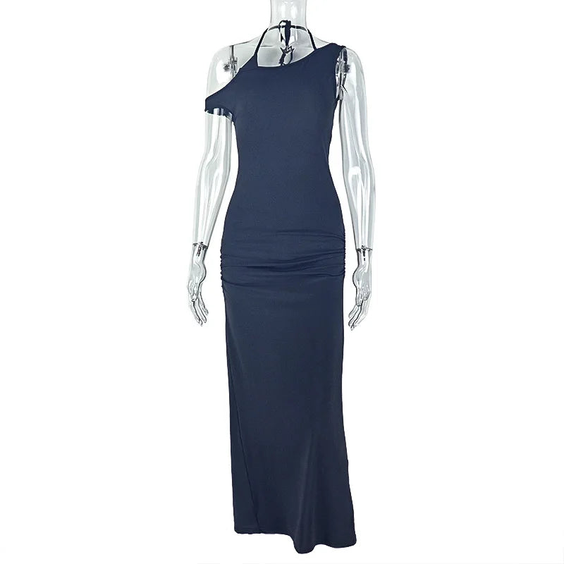 Josephine Ruched Elegant Maxi Dress