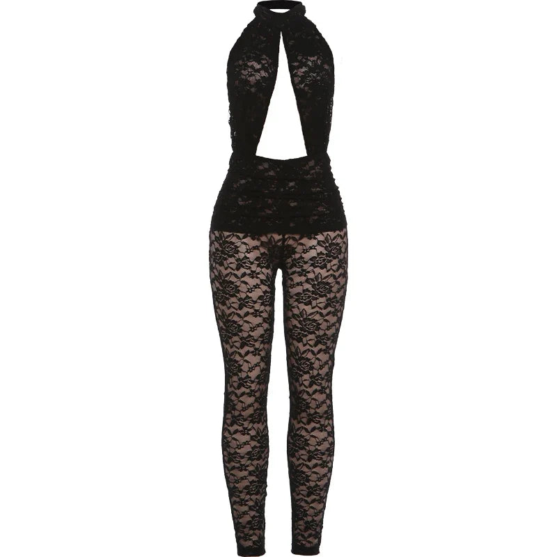 Fatema Mesh Jumpsuit