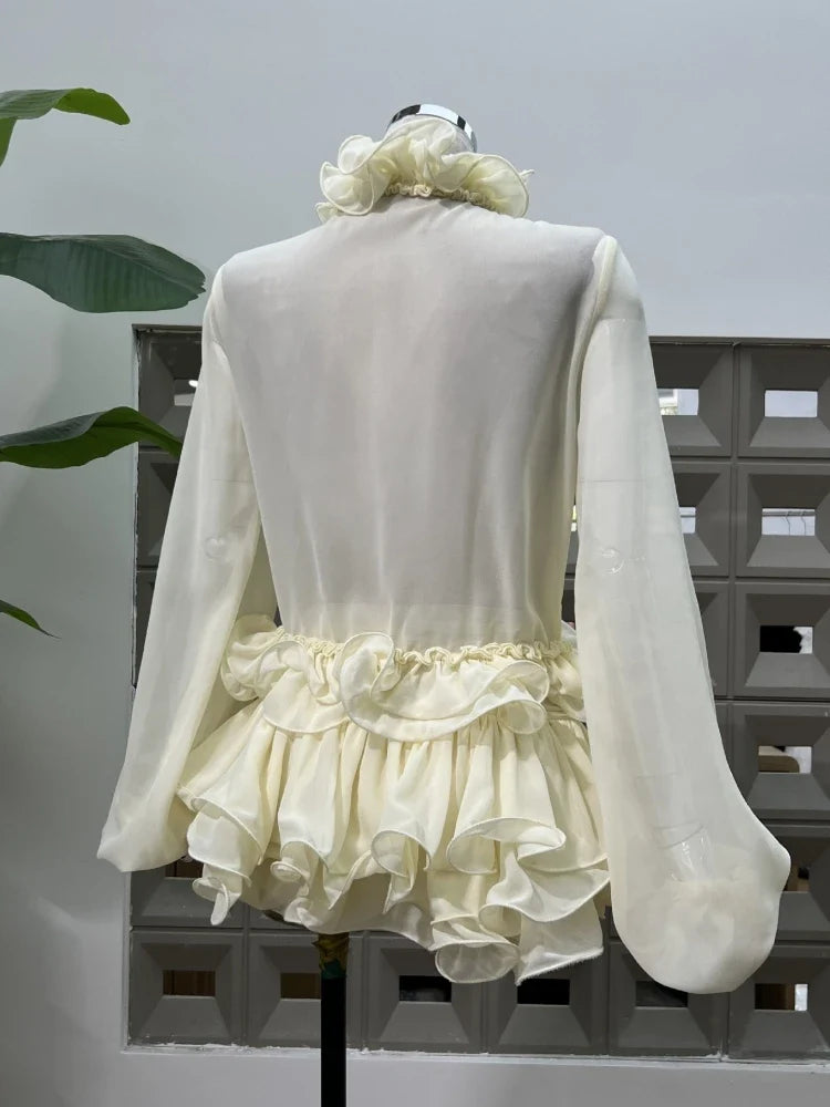 Abella Ruffles Mini Skirt Set