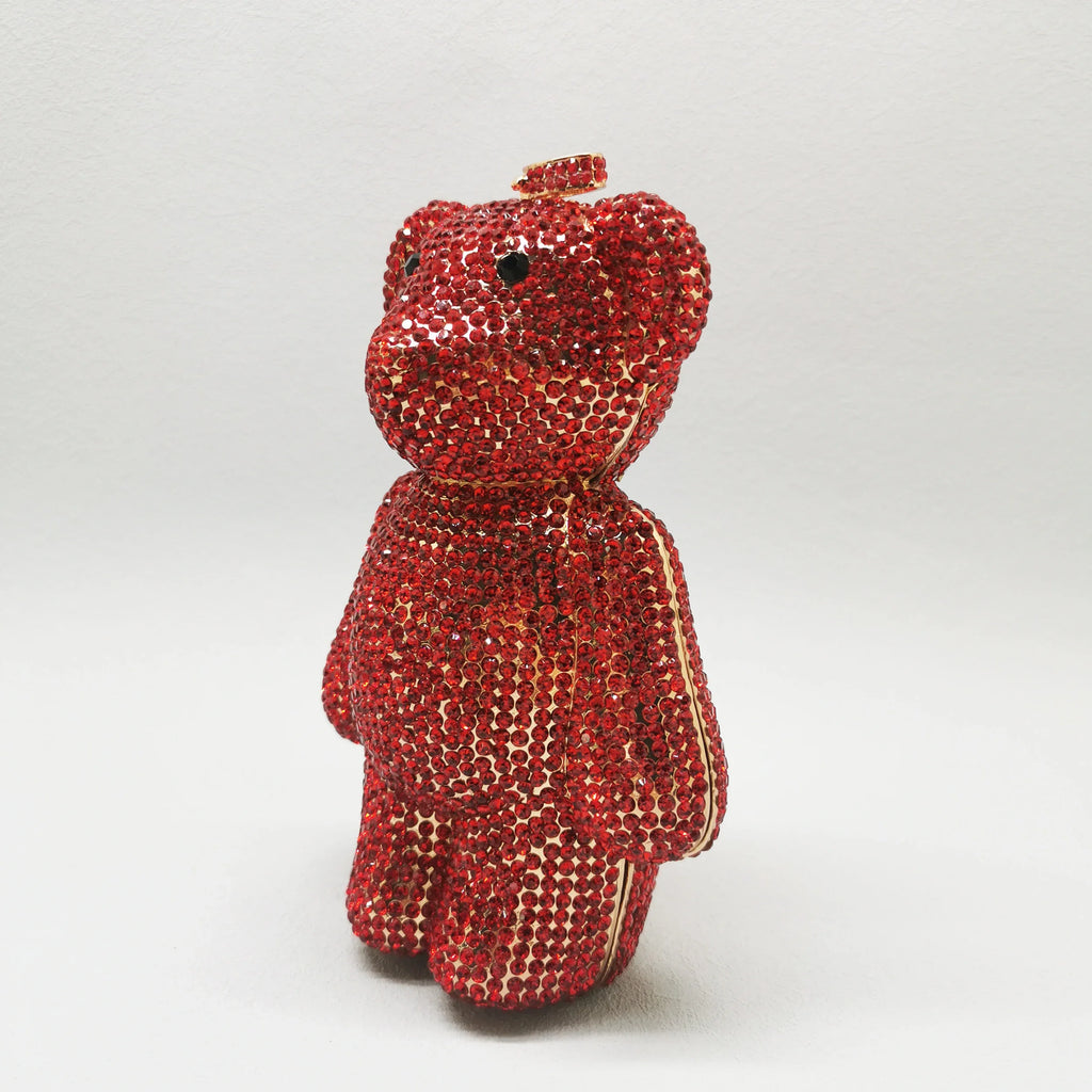 Mini Bear Diamond Clutch Bag