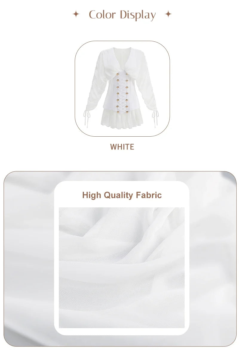 Nessa Chiffon Corset Mini Dress