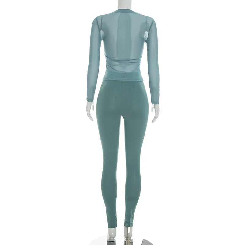 Liana Mesh Pants Set