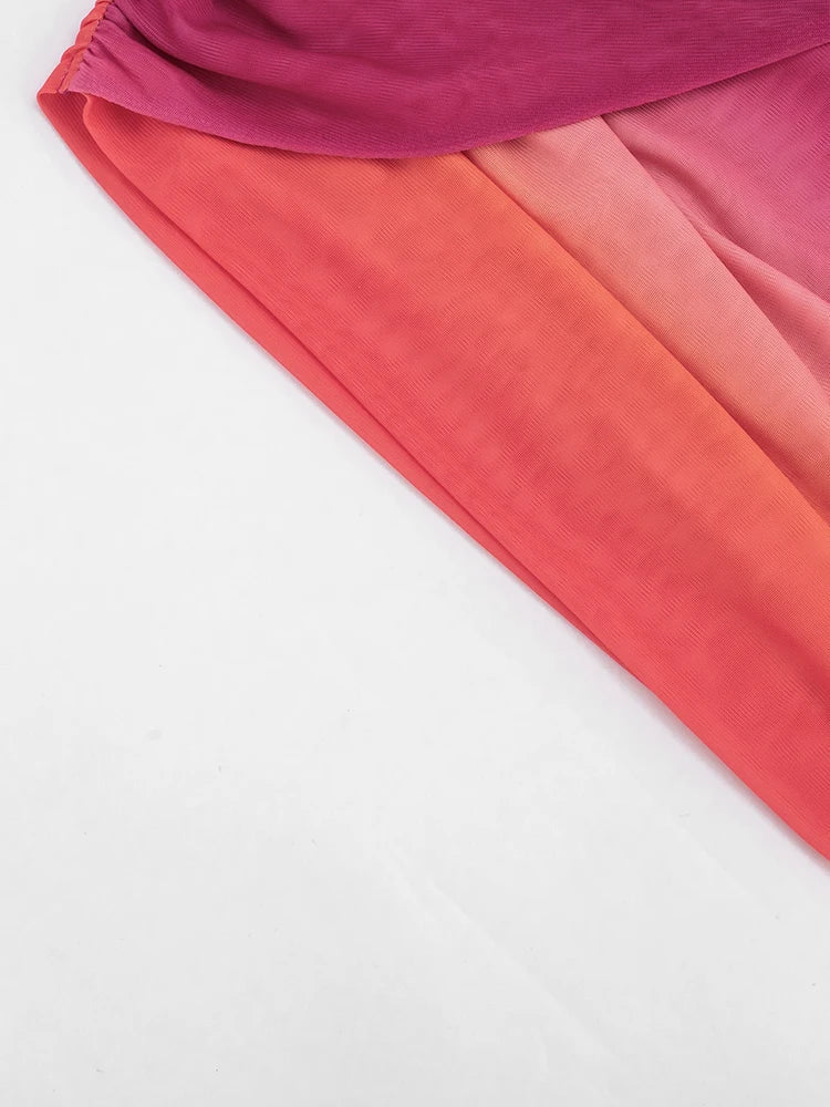 Colorful Gradient Mini Dress