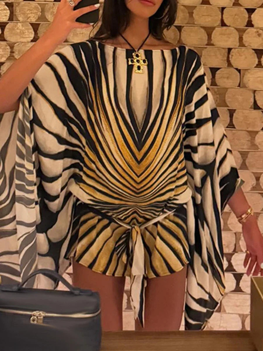 Lola Flare Sleeve Mino Dress