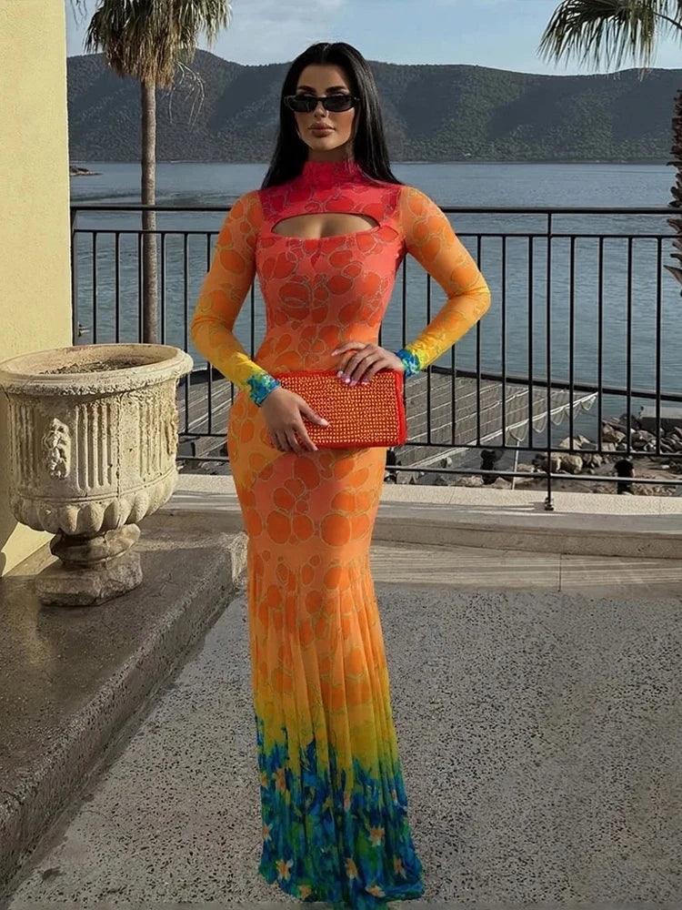 Olivia Fishtail Maxi Dress