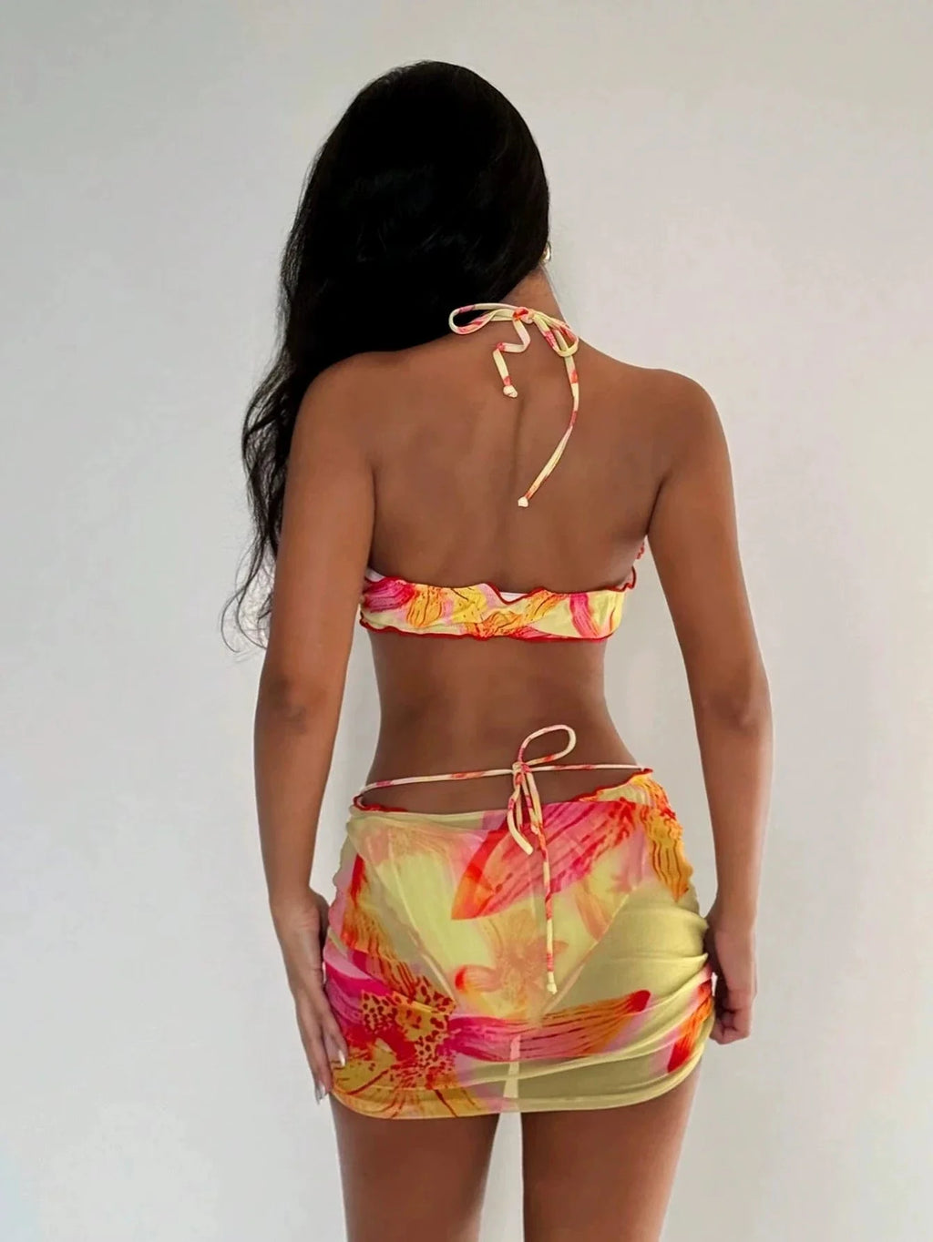 Orchid Waves Bikini 3pcs Set