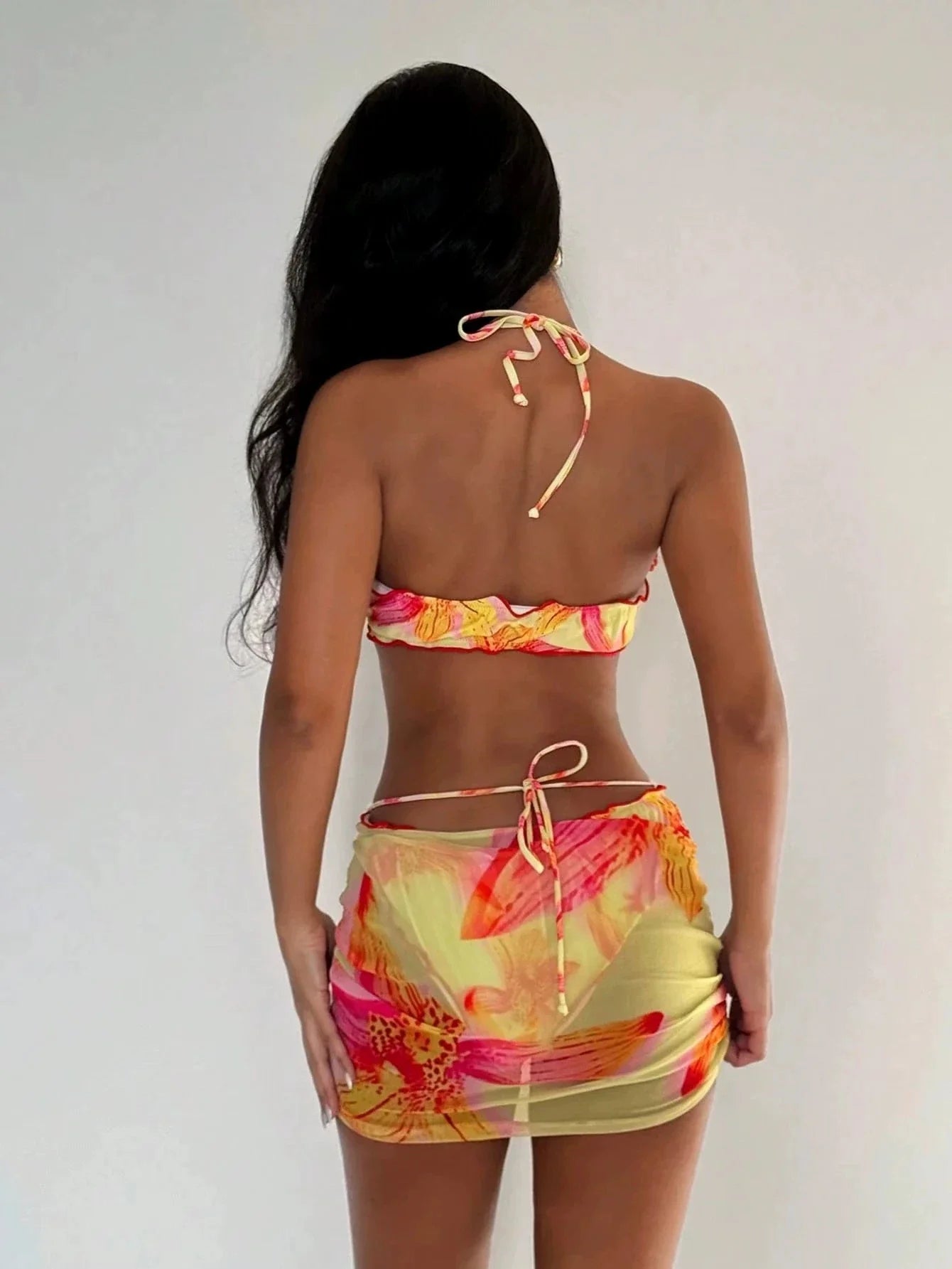 Orchid Waves Bikini 3pcs Set