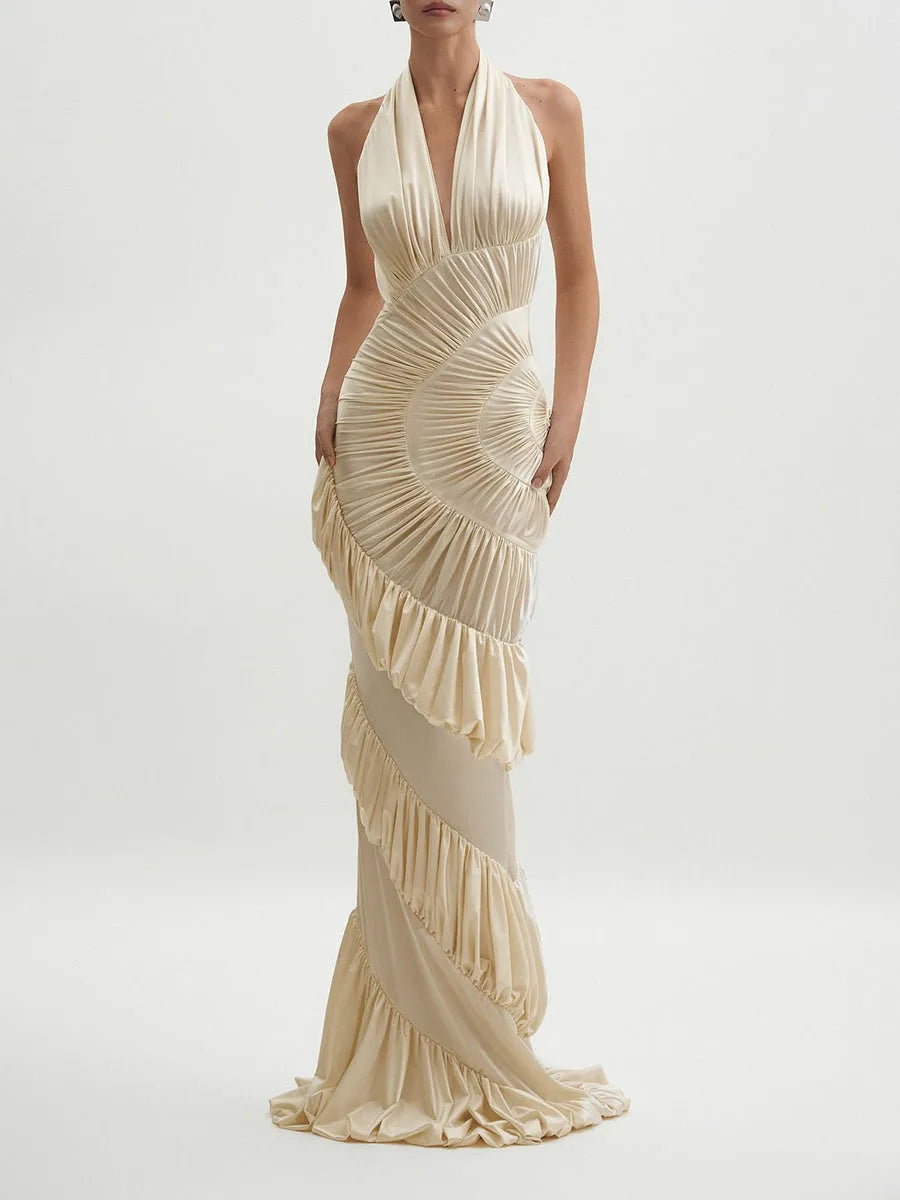 Katrine Ruffles Maxi Dress