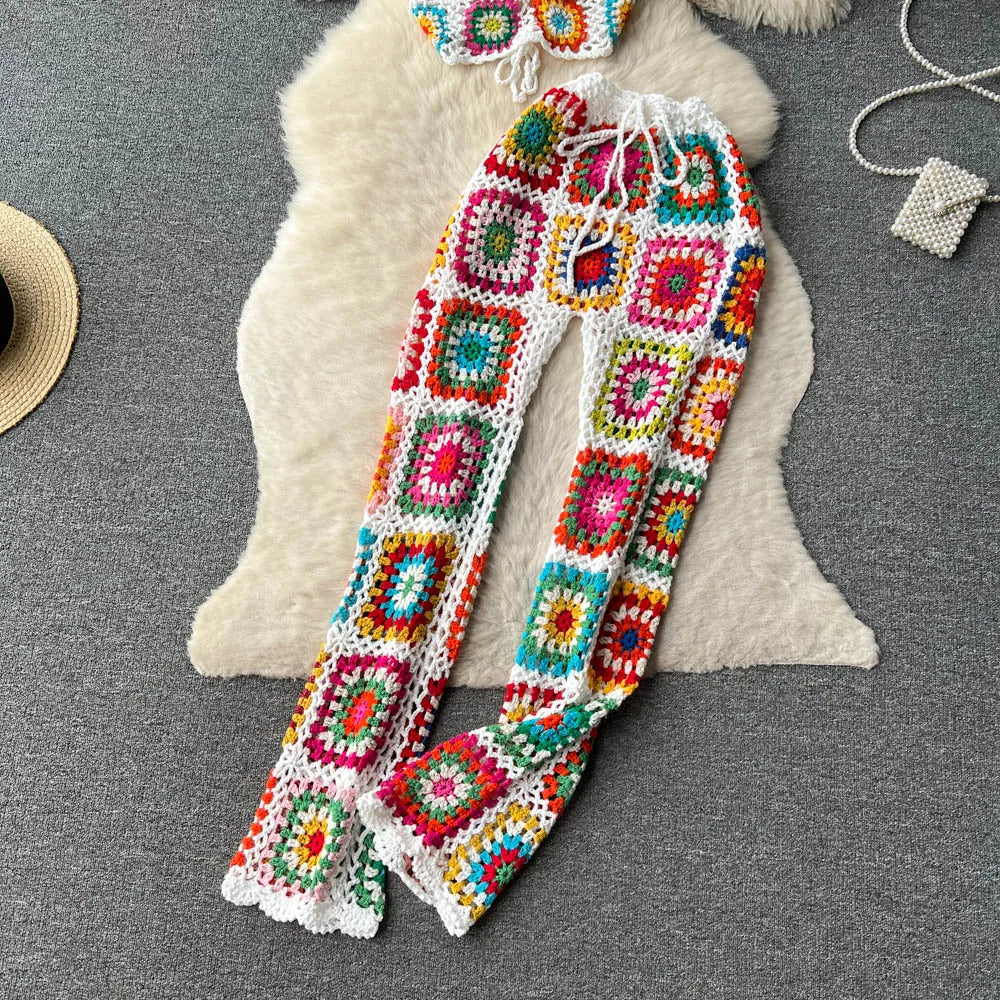 Geelee Crochet Pants Set