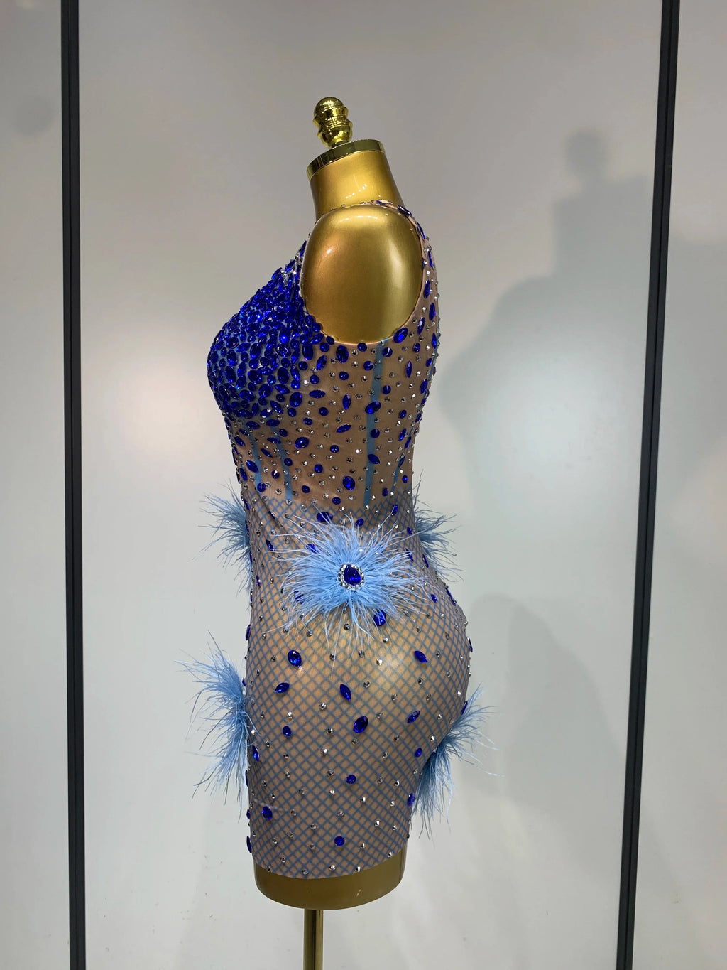 Diane Feather Mini Dress