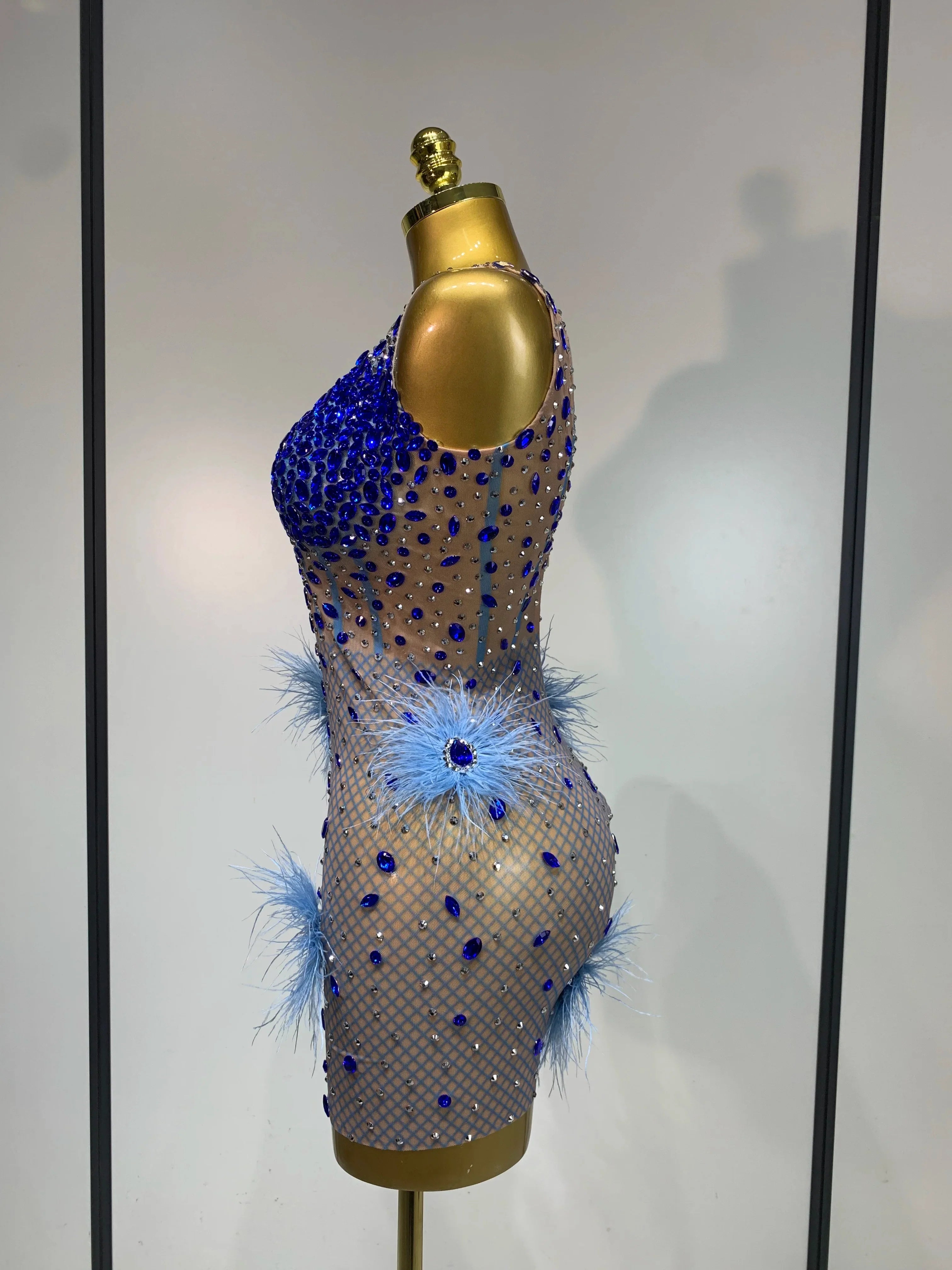 Diane Feather Mini Dress