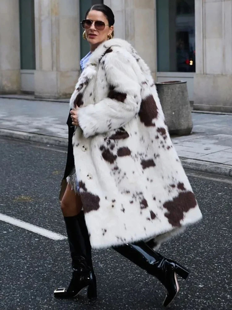 Luxe Tie Dye Fur Coat