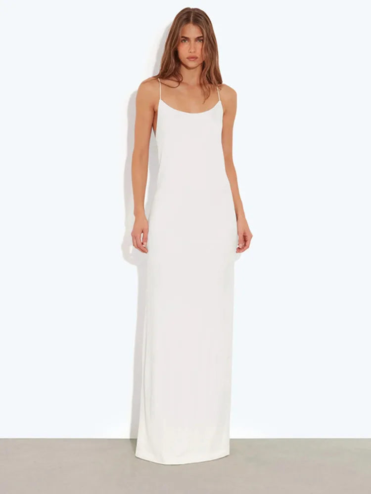 Liza Backless Draped Maxi Dress