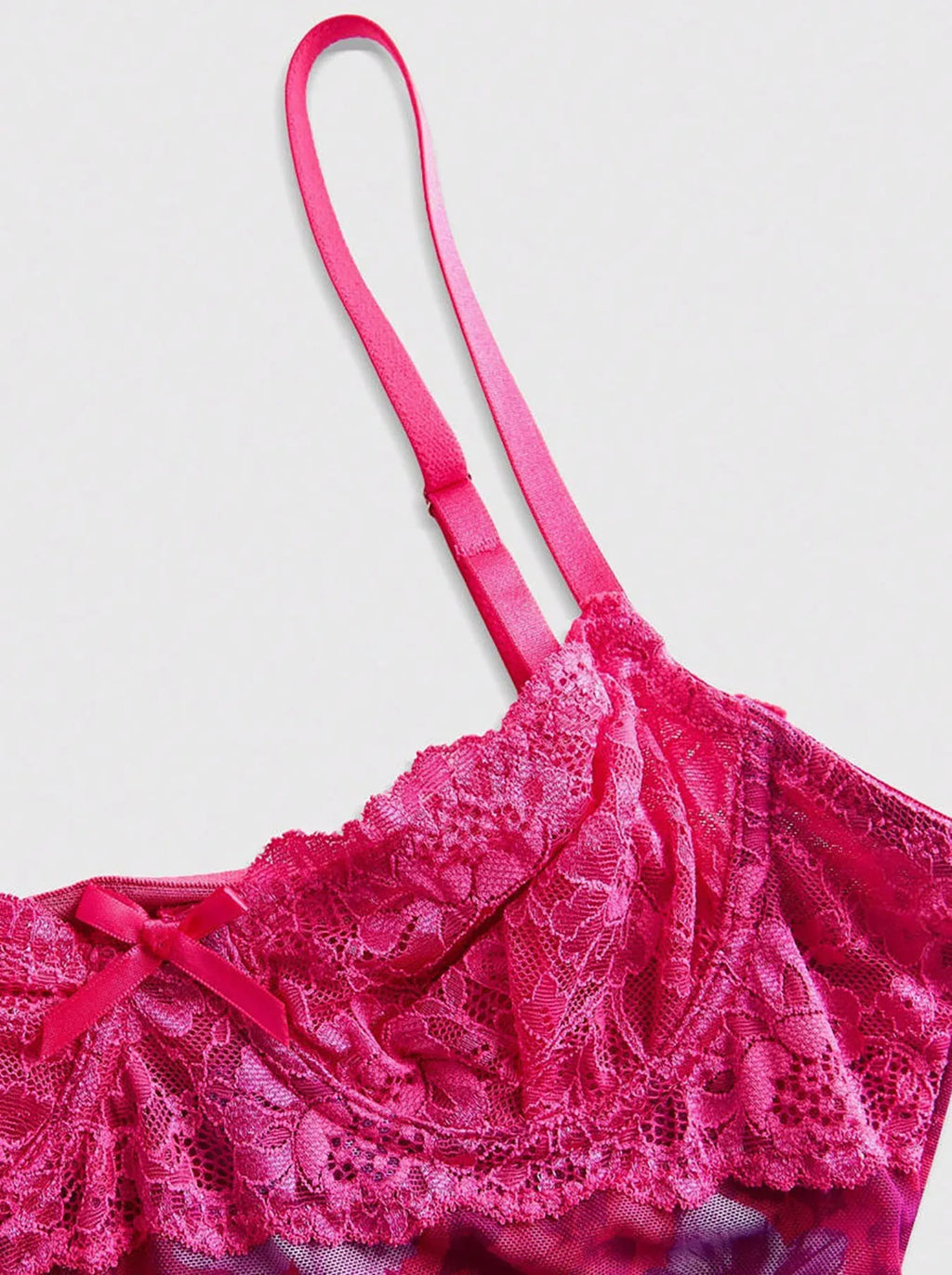 Floral Lace Mini Dress