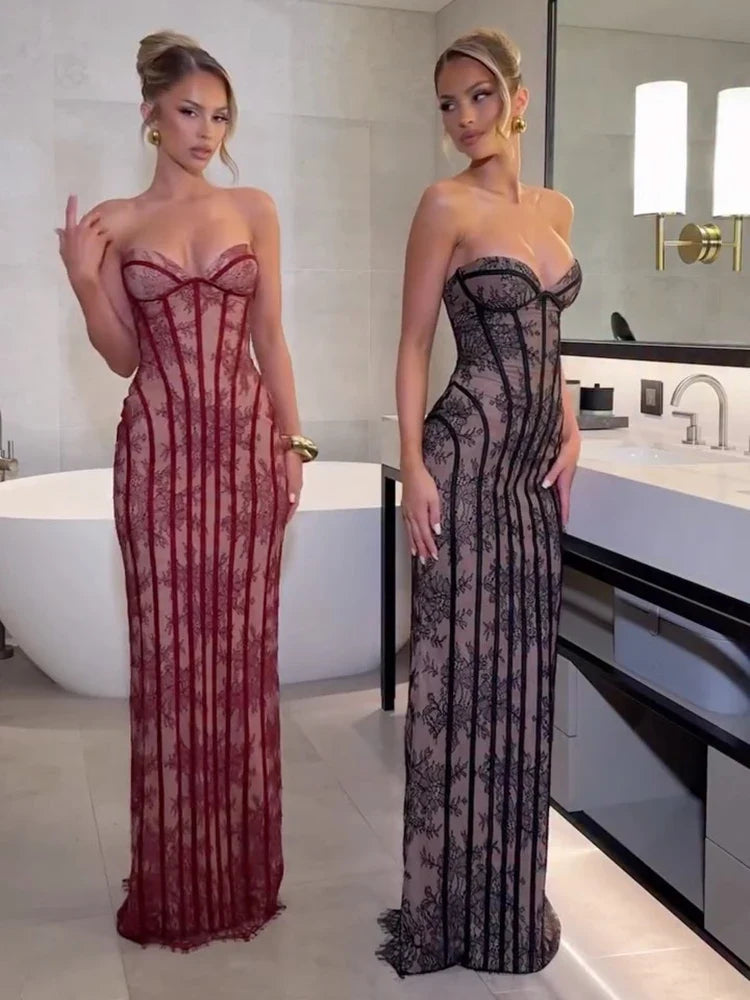 Kerry Corset Bustier Maxi Dress