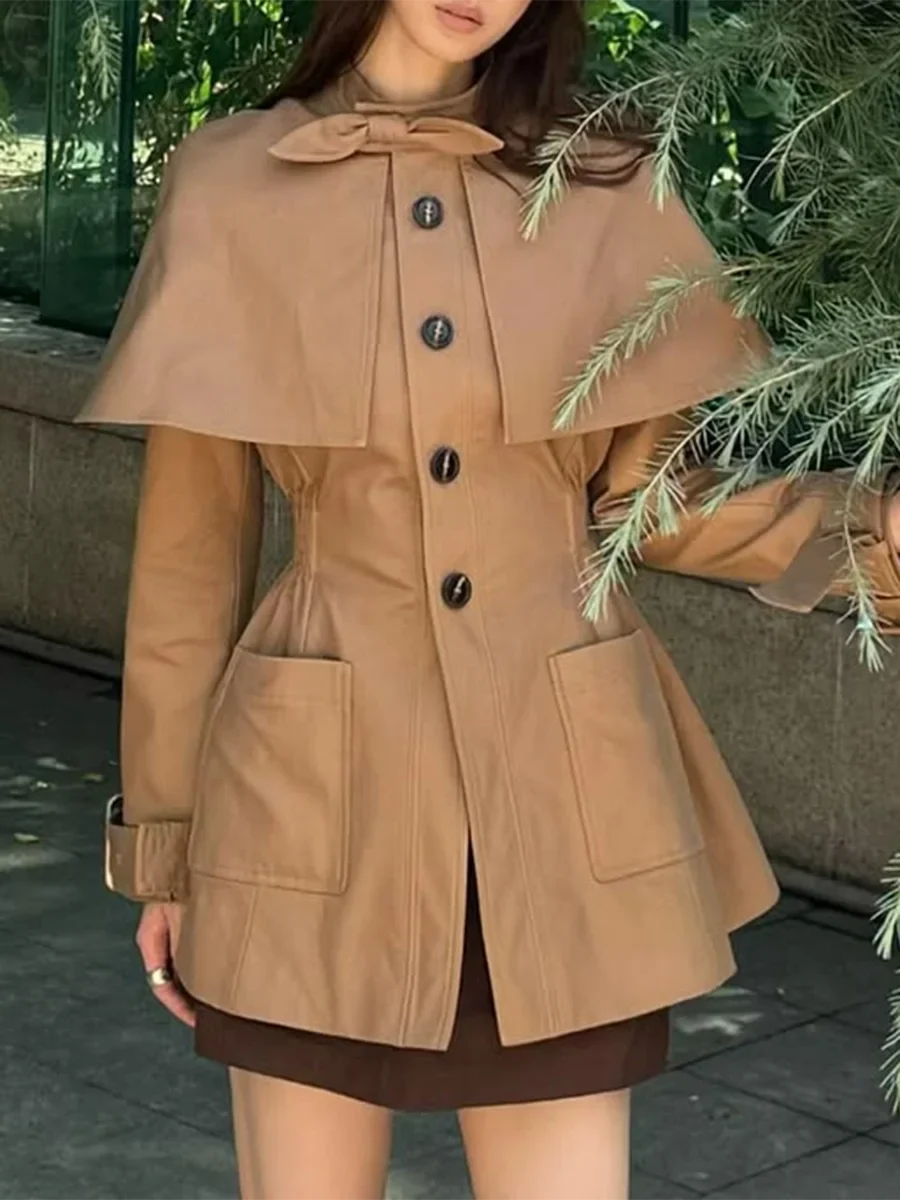 Bowknot Trench Coat
