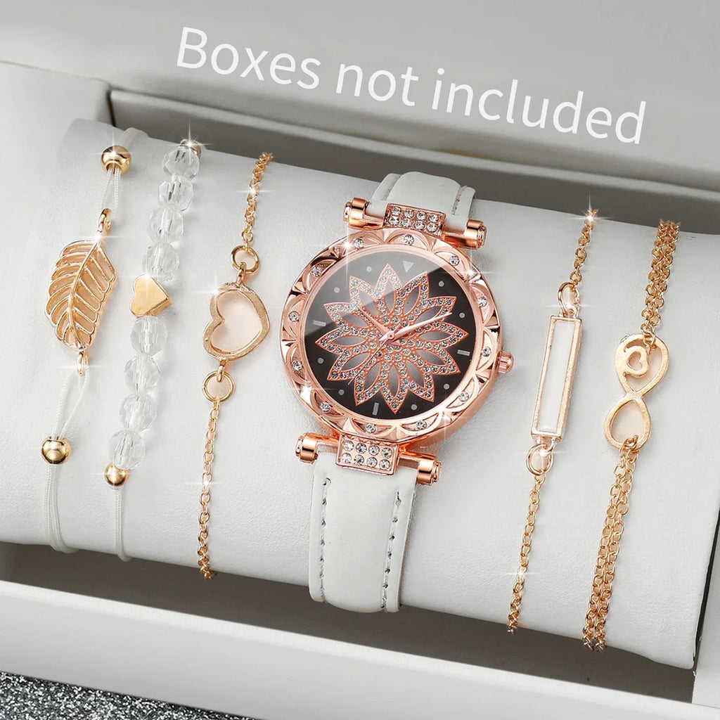 6PCS/Set Watch Bracelet Set（Without Box）