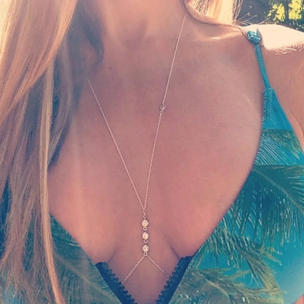 Pearl Boho Bikini Waist Chain Body Jewelry