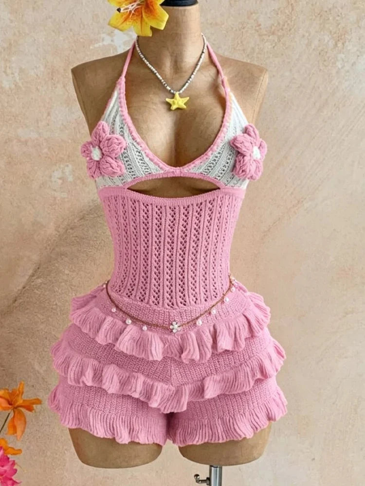 Coquette Crochet Romper