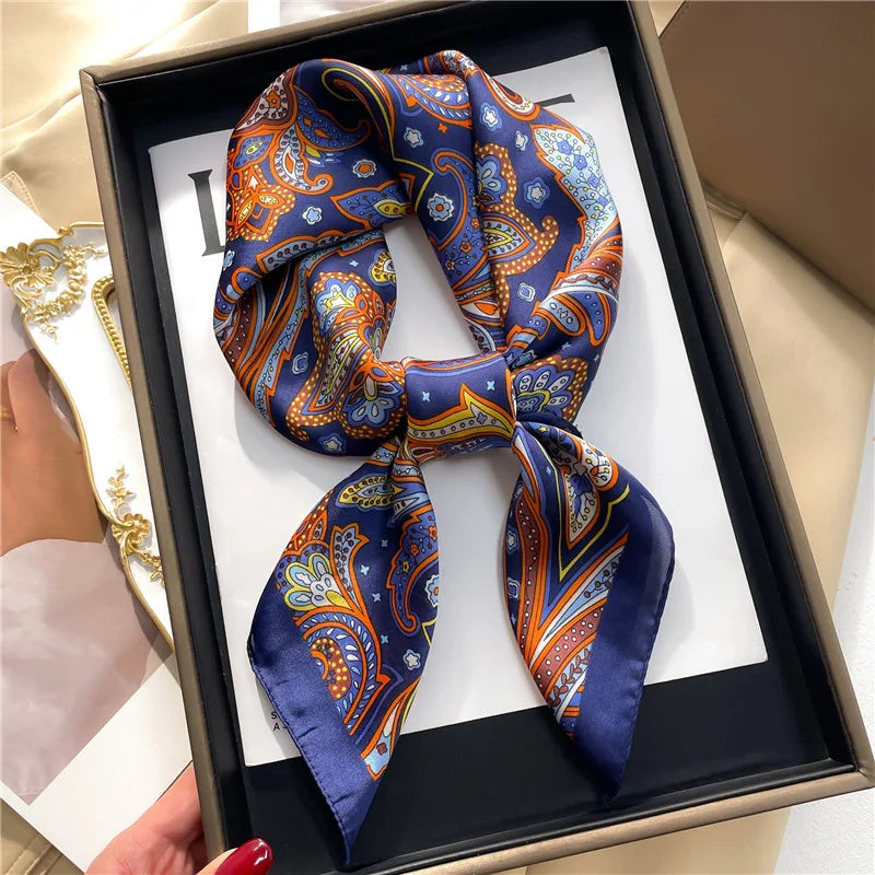 Houndstooth Printed Vintage Headscarf