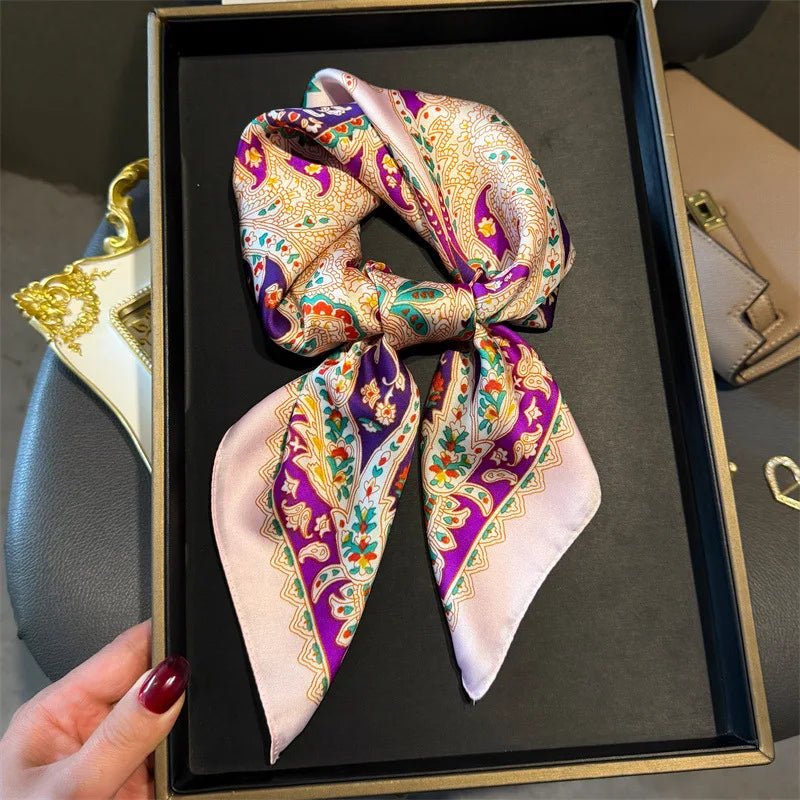 Houndstooth Printed Vintage Headscarf