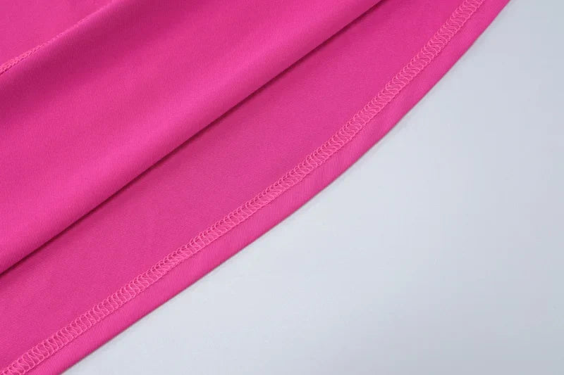 Oblique Backless Ruched Maxi Dress
