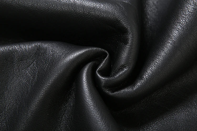 Faux Leather Trench Coat