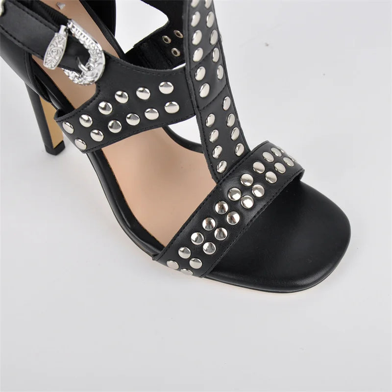 Buckle Stiletto Sandals
