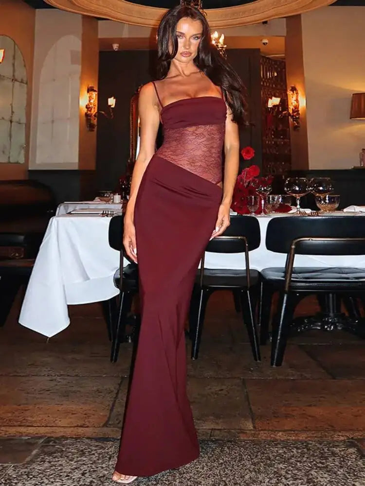 Ariana Mesh Maxi Dress