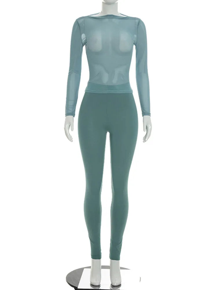 Liana Mesh Pants Set