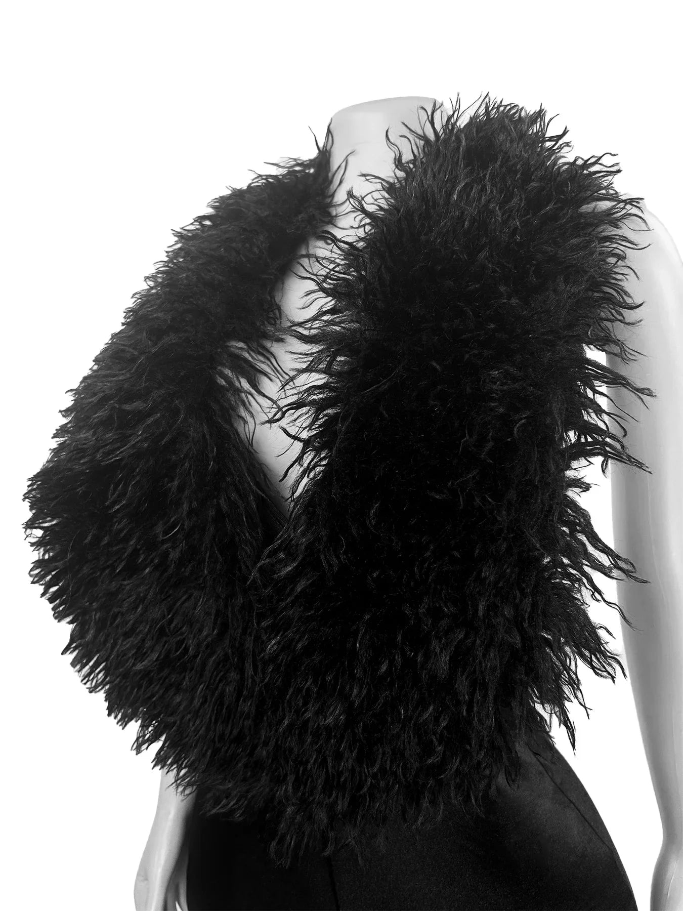 Fur Away Backless Romper