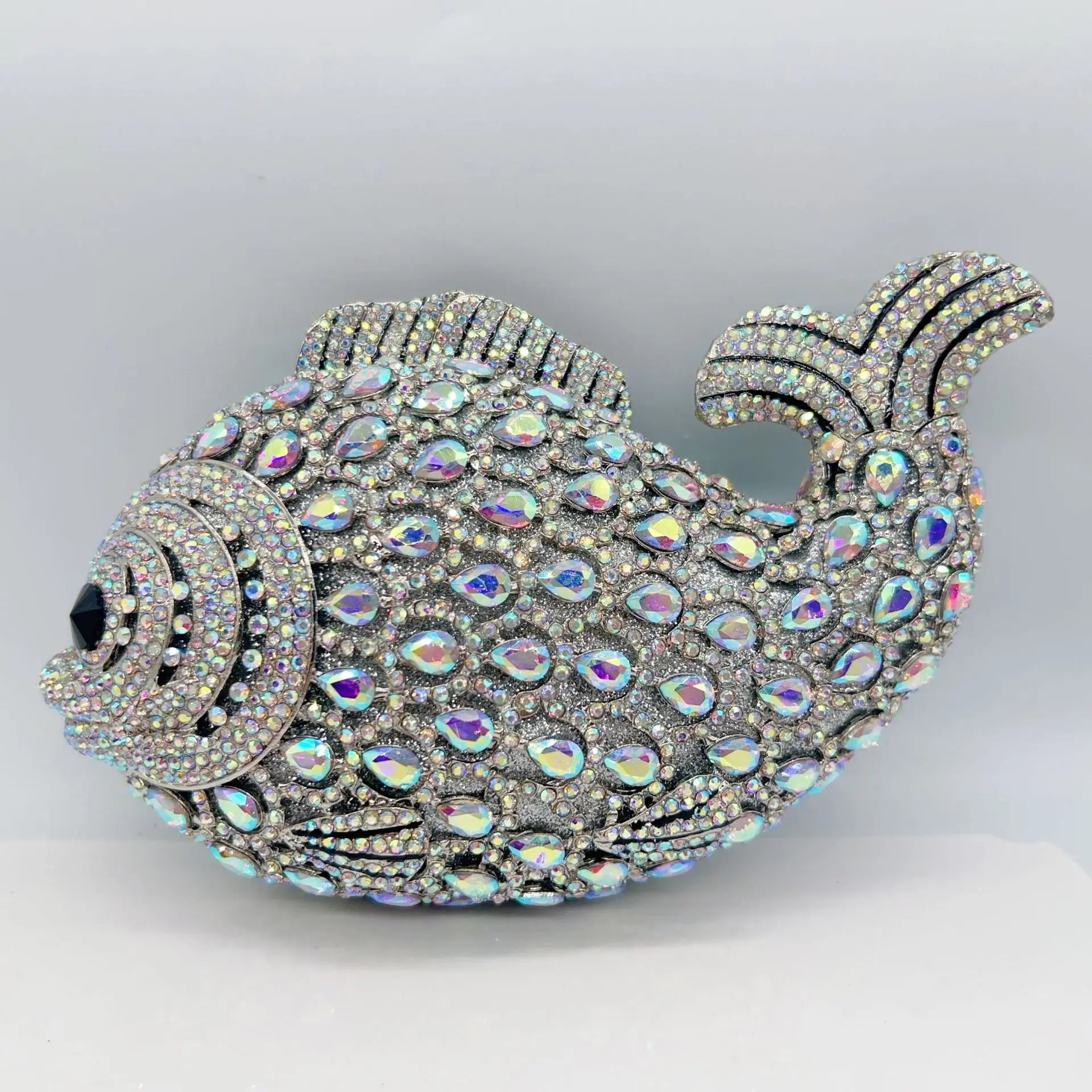 Fish Rhinestone Clutch Bag