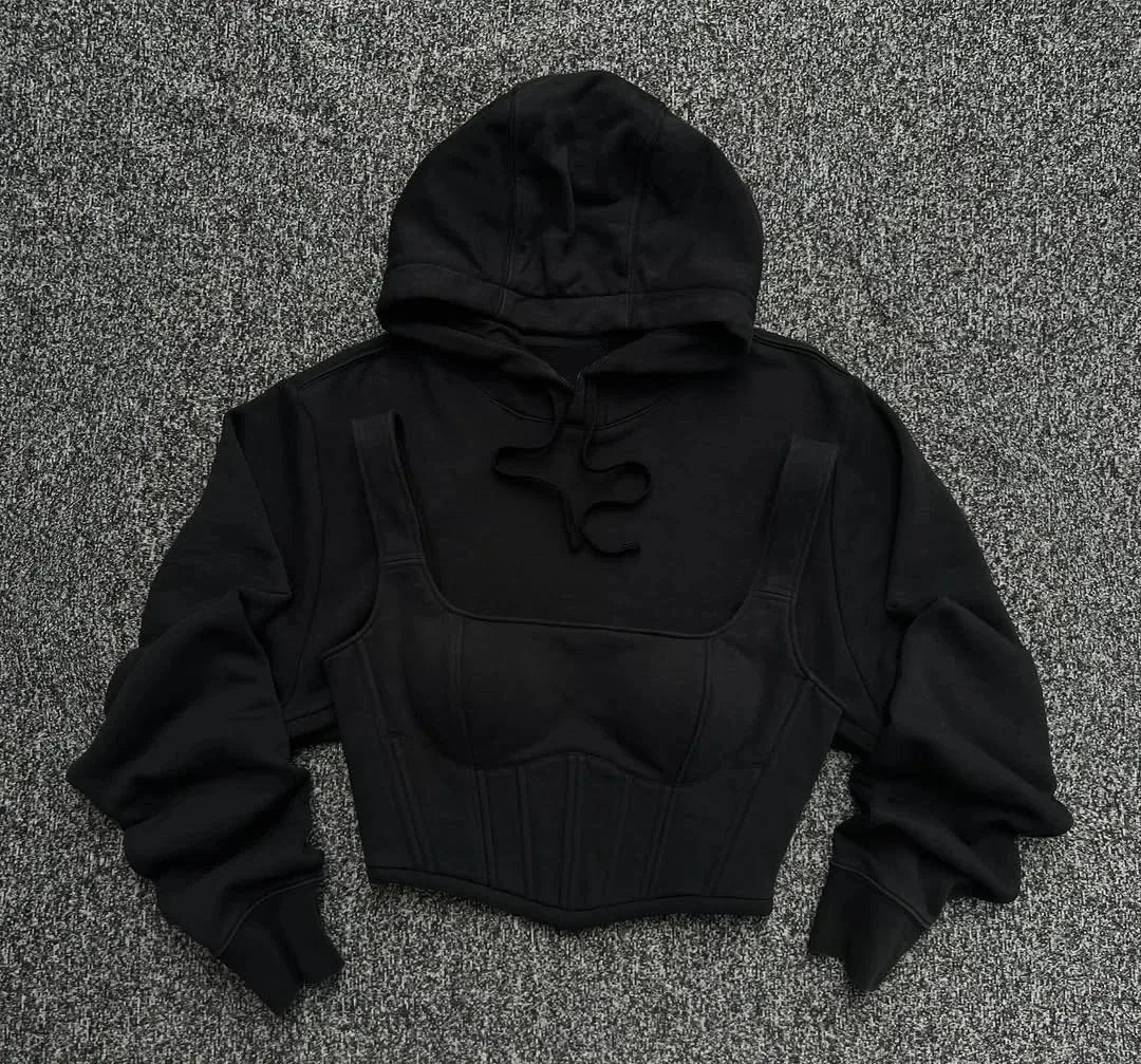 Chic Bandage Corset Hoodie