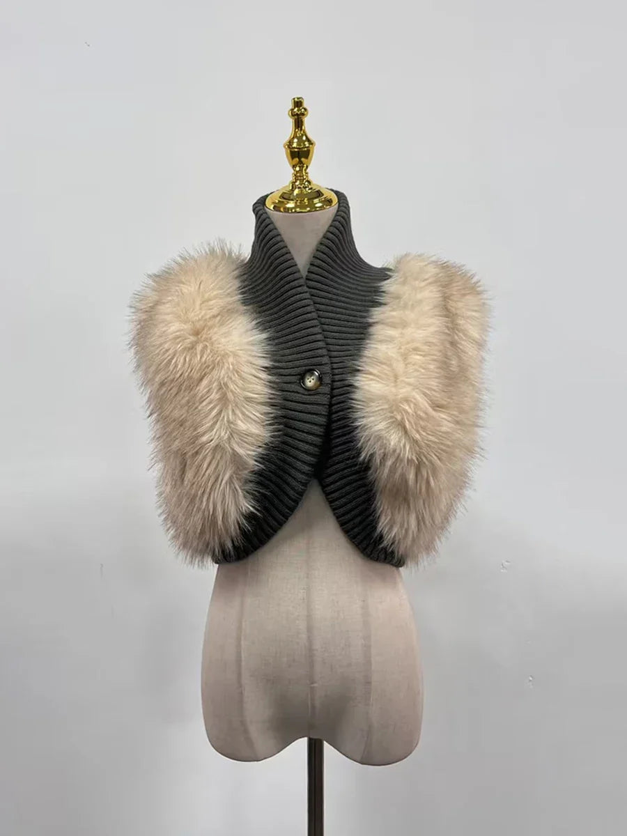 Fur Luxurious Crop Vest