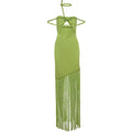 Knot Wrap Bodycon Maxi Dress