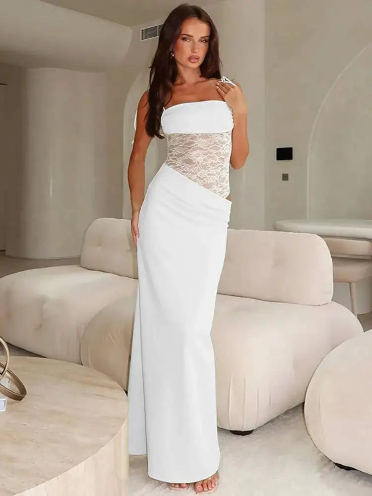 Ariana Mesh Maxi Dress
